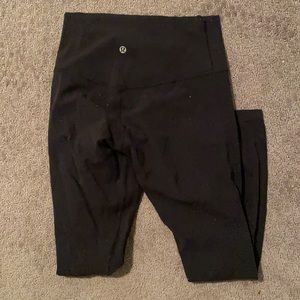 Size 6 black align lululemons